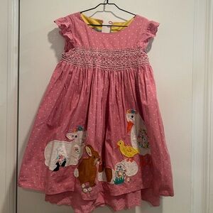 Adorable smocked spring dress from mini Boden